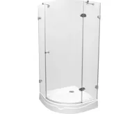 PROFI-RICH Sprchový kout  čtvrtkruh 90x90x190 chrom - sklo - čiré CK70103E