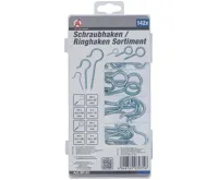 BGS Háčky očka šroubovací pozinkované, sada 142 dílů (2)