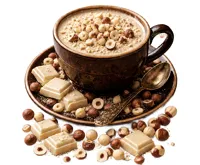 Horká čokoláda Moretto - Bílá s oříšky 30g
