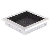 HS Flamingo Krbová mřížka 16x16 cm, broušený chrom