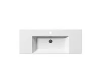 GSI KUBE X keramické umyvadlo 120x47cm, s odkládacími plochami, bílá ExtraGlaze (1)