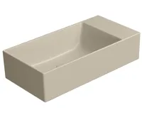 GSI KUBE X keramické umývátko 50x25cm, bez otvoru, pravé/levé, creta mat