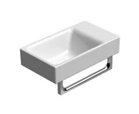 GSI NUBES keramické umývátko 40x23cm, broušená spodní hrana, bez otvoru, pravé/levé, bílá ExtraGlaze (5)