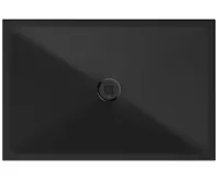 GSI Keramická sprchová vanička, obdélník 120x80x2cm, černá mat