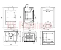 HS Flamingo Krbová kamna FLAMINGO ® ESPO II červená (5)