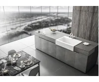 SAPHO ARYA keramický dřez s otvorem pro baterii 86x62 cm, bílá (3)