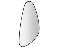 SAPHO ELENA zrcadlo s LED podsvícením 20W, 68x96cm, černá mat (10)