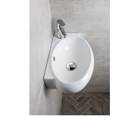 SAPHO RIBERA keramické umývátko rohové 43x28,5 cm, otvor pro baterii vpravo, bílá (8)