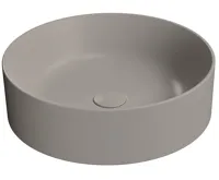 GSI KUBE X keramické umyvadlo na desku, průměr 45cm, tortora mat