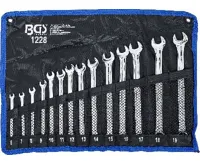 BGS Klíče očkoploché prodloužené,6-19mm,14 dílů v tašce (4)