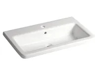 SAPHO CITY keramické umyvadlo hranaté 80x45cm, bílá