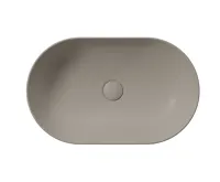 GSI PURA keramické umyvadlo na desku 60x37cm, tortora mat (3)