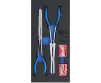 BGS Sada kleští na rozpěrné kroužky s dvojitým kloubem, výměnné hroty, 345 mm BGS Sada kleští na rozpěrné kroužky s dvojitým kloubem, výměnné hroty, 345 mm