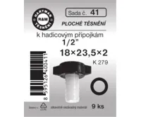 Hartman Sada č.  41: sada - pryž.těs.hadic.sp. 1/2"- 18x23.5x2 - 9x4441 Hartman Sada č.  41: sada - pryž.těs.hadic.sp. 1/2"- 18x23.5x2 - 9x4441