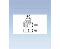 Vaillant Koleno 87°, O 80/125 mm