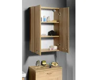 AQUALINE ZOJA/KERAMIA FRESH skříňka horní 50x76x23cm, dub platin (5)