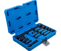 BGS Sada silového prodloužení ,  6,3 mm (1/4") / 10 mm (3/8") / 12,5 mm (1/2") ,  9dílná - BGS (1)