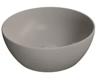GSI PURA keramické umývátko na desku, průměr 32cm, tortora mat