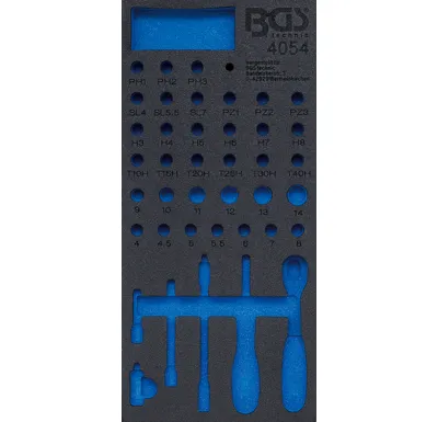 BGS Vložka do dílenského vozíku 1/3, prázdná, pro 4054