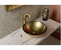 SAPHO ANTEA stojánková umyvadlová baterie vysoká s výpustí, výška 300mm, bronz (3)