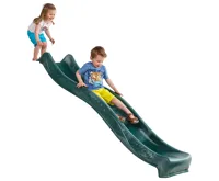 Zahradní skluzavka Skluzo 3m antracit s přípojkou na vodu (1)