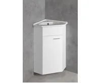 AQUALINE Keramické umyvadlo rohové 41x41 cm, nábytkové (4)