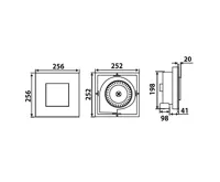 SAPHO TECTO stropní ventilátor axiální, 20W, potrubí 100mm, bílá (4)