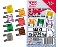 BGS Pojistky pro automobily,  Maxi, 24 dílná sada