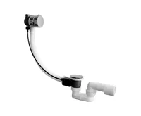 DEEP by JIKA Automatická vanová výpusť s napouštěním  včetně vanového sifonu 40/50 mm, délka 55 cm, bílá