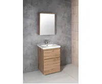 AQUALINE SAVA 55 keramické umyvadlo nábytkové 55x46cm, bílá (3)