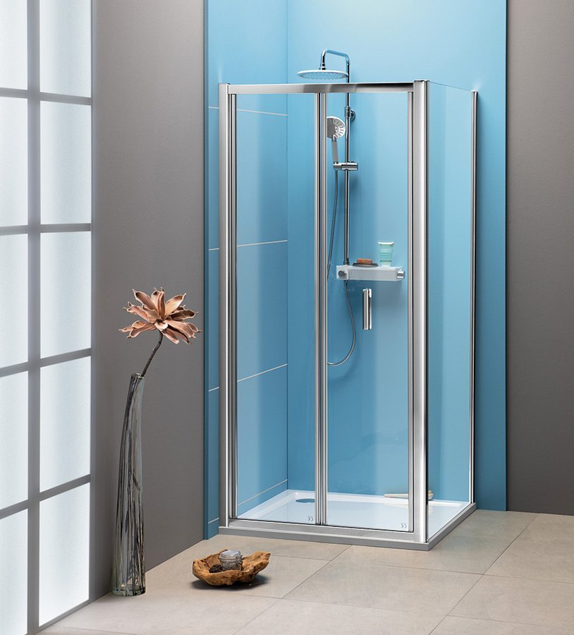 POLYSAN EASY čtvercový sprchový kout 1000x1000mm, skládací dveře, L/P varianta, čiré sklo