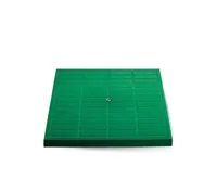 MONDIAL poklop pochůzný plný - zelený 400 x 400