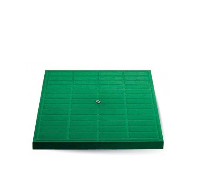 MONDIAL poklop pochůzný plný - zelený 400 x 400