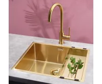 Nerezový dřez REGINOX SET MIAMI 500 GOLD + Baterie CANO + příslušenství, zlatá (5)