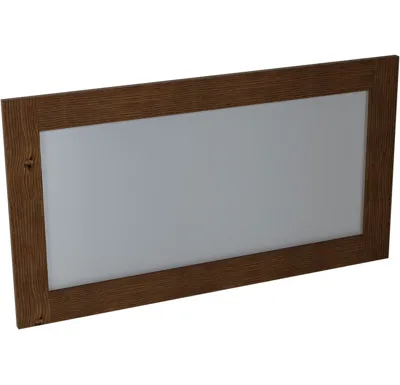 SAPHO BRAND zrcadlo v dřevěném rámu 130x70cm, mořený smrk