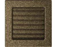 HS Flamingo Krbová mřížka 17x17 BASIC staré zlato s žaluzií