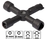 BGS Univerzální klíč na rozvodné skříně BGS Univerzální klíč na rozvodné skříně