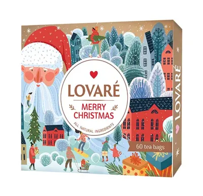 Kolekce čajů Lovaré Merry Christmas Tea (60 sáčků)