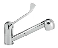 NOVASERVIS Dřezová teleskopická baterie lékařská páka Titania Lux chrom - 91081L,0