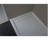 POLYSAN VARESA sprchová vanička z litého mramoru se záklopem, obdélník 120x80cm, bílá (4)