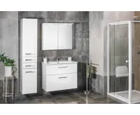 AQUALINE ZUNO 85 keramické umyvadlo nábytkové 85x45cm, bílá (4)