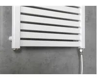 AQUALINE TONDI-E elektrické otopné těleso rovné 450x970 mm, 300 W, bílá (4)