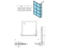 GELCO CURE BLACK sprchová zástěna 1200mm, čiré sklo (12)