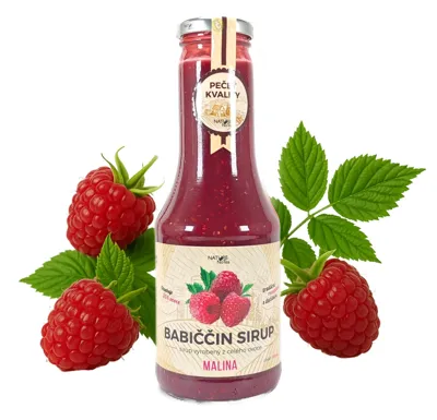 Nature NoTea s.r.o. Babiččin sirup Malina 0.5l