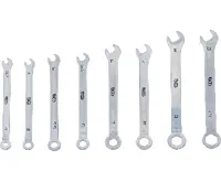 BGS Klíče očkoploché 4-10 mm, extra krátké, sada 8 dílů (2)