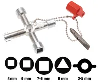 BGS Klíč pro rozvodné skříně, 5 rozměrů BGS Klíč pro rozvodné skříně, 5 rozměrů