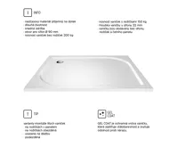 PROFI-RICH Vanička obdelník - litý mramor, 120x80x3 cm (2)