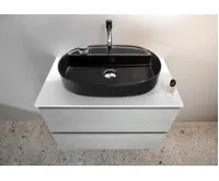 ISVEA INFINITY OVAL keramické umyvadlo na desku, 60x40cm, černá mat (5)