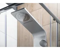 AQUALINE TUSA sprchový panel 200x1400mm, stříbrná (5)