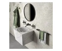 GEDY SAMOA držák ručníků 450mm, černá mat (1)